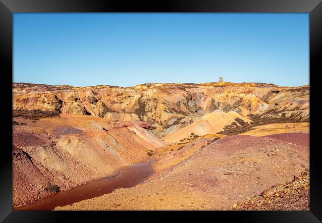 Vibrant Copper Mines of Parys Mountain Framed Print by Wendy Williams CPAGB