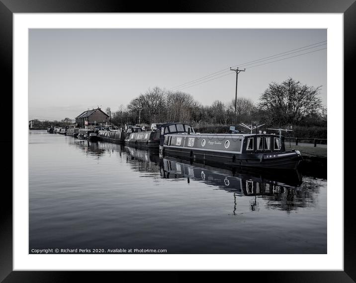 Winter reflections - Stanley Ferry Framed Mounted Print by Richard Perks