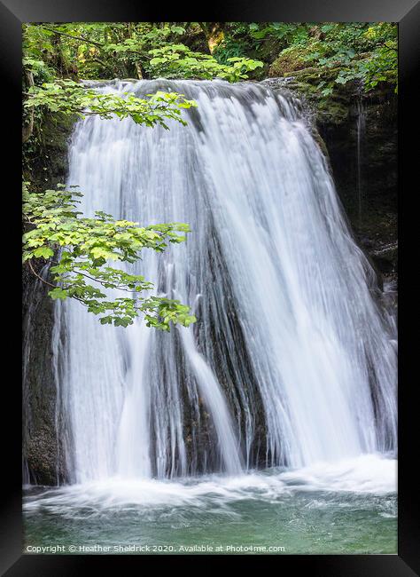 Janets Foss Waterfall from front Framed Print by Heather Sheldrick