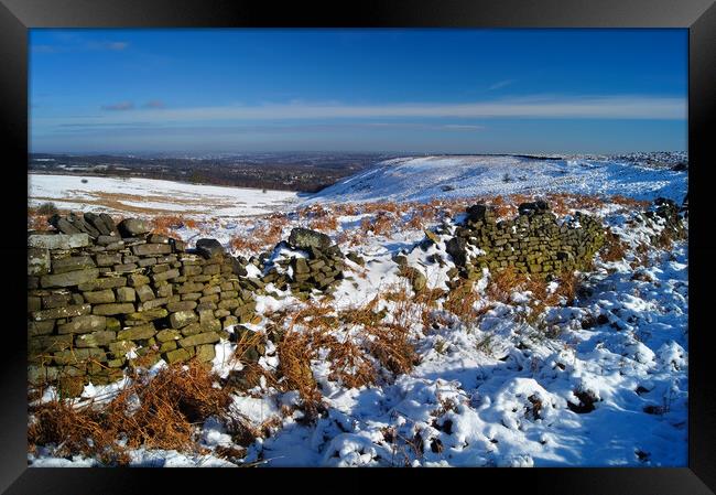 View to Wimble Holme Hill Framed Print by Darren Galpin