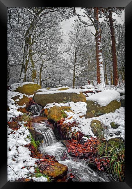 Burbage Falls  Framed Print by Darren Galpin