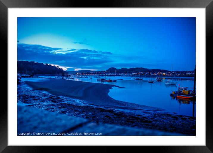 Welsh Twilight Sky  Framed Mounted Print by SEAN RAMSELL