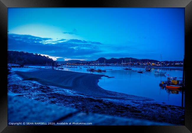 Welsh Twilight Sky  Framed Print by SEAN RAMSELL