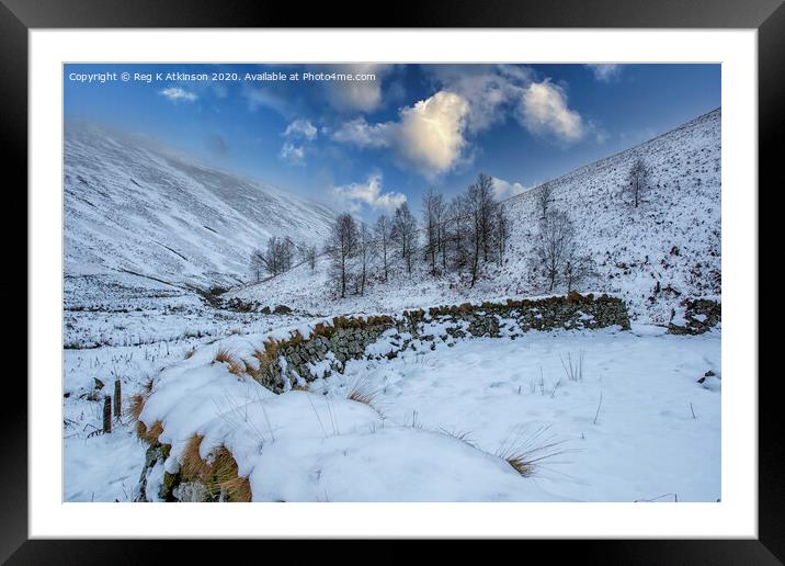 Coquet Valley - Northumberland Framed Mounted Print by Reg K Atkinson