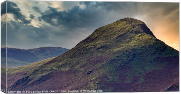 CATBELLS' SUNSET Canvas Print by Tony Sharp LRPS CPAGB