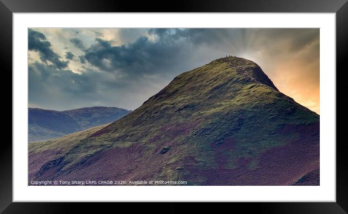 CATBELLS' SUNSET Framed Mounted Print by Tony Sharp LRPS CPAGB