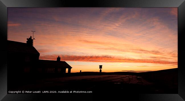 The Cat and Fiddle Inn at Dawn Framed Print by Peter Lovatt  LRPS