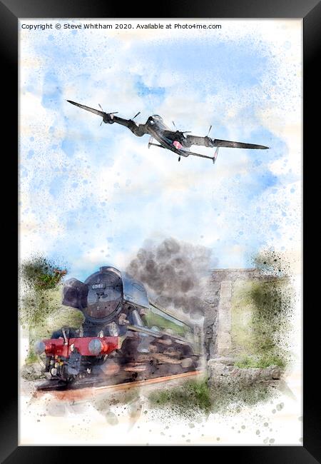 Best of British. Avro Lancaster and Flying Scotsma Framed Print by Steve Whitham