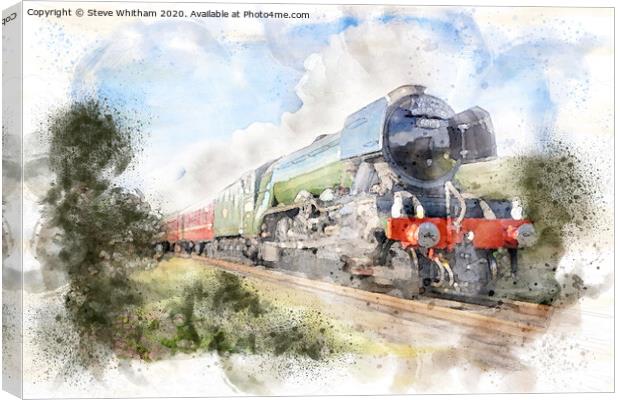 The Flying Scotsman Canvas Print by Steve Whitham