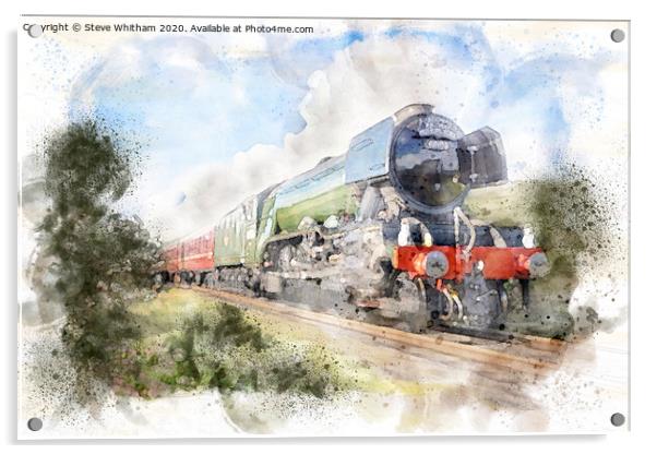 The Flying Scotsman Acrylic by Steve Whitham