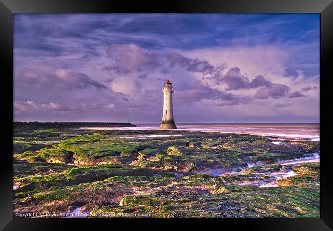 New Brighton lighthouse Framed Print by Kevin Smith