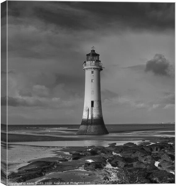 New Brighton Lighthouse Canvas Print by Kevin Smith
