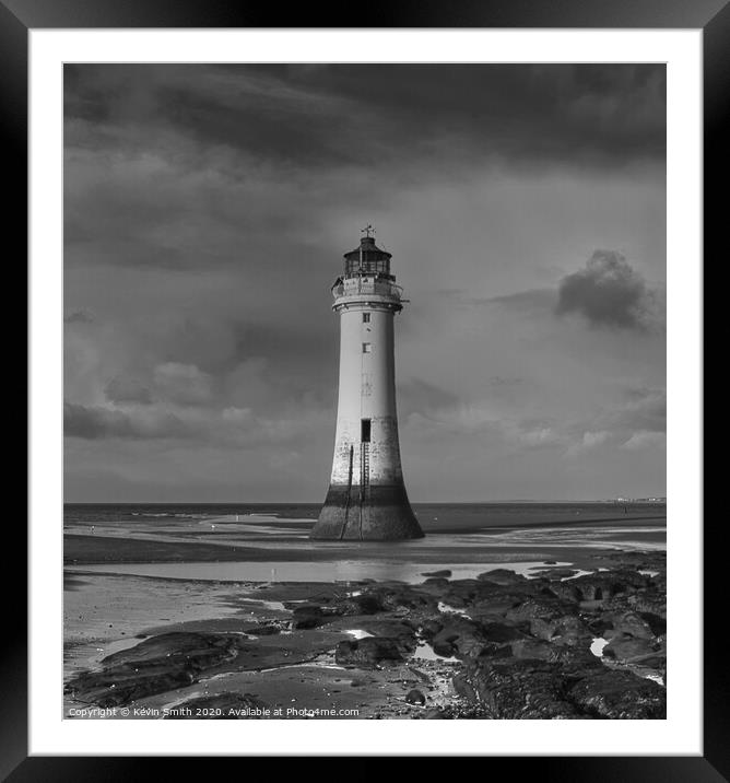 New Brighton Lighthouse Framed Mounted Print by Kevin Smith