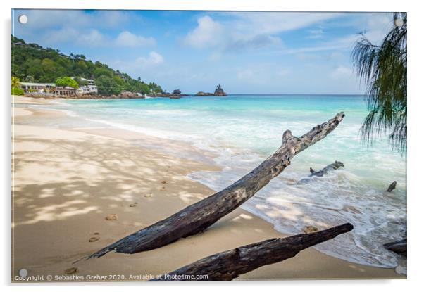 Anse Soleil Mahe Seychelles Acrylic by Sebastien Greber