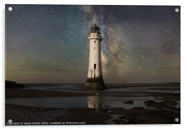 New Brighton lighthouse Acrylic by Kevin Smith