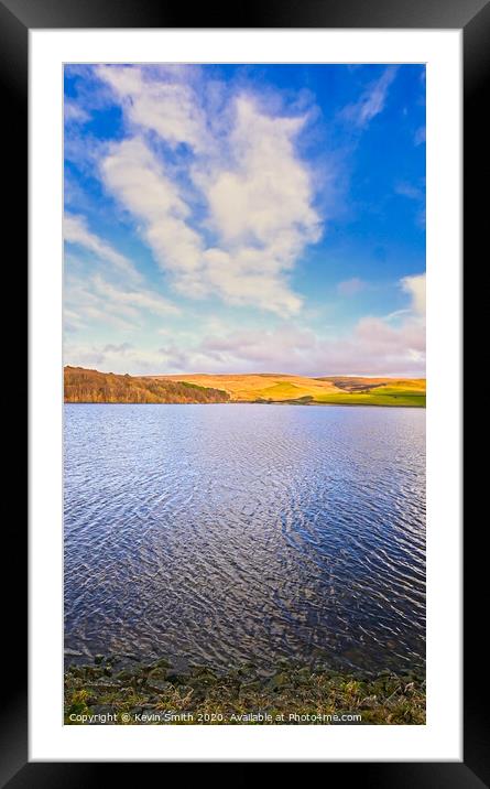 Ogden Reservoir Framed Mounted Print by Kevin Smith