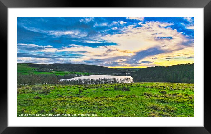 Ogden Reservoir Framed Mounted Print by Kevin Smith