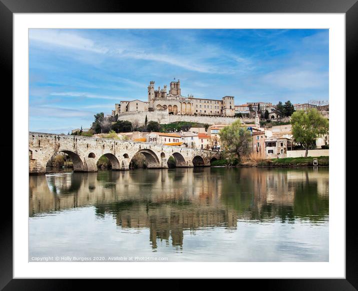 Chateau Castle Beziers France  Framed Mounted Print by Holly Burgess