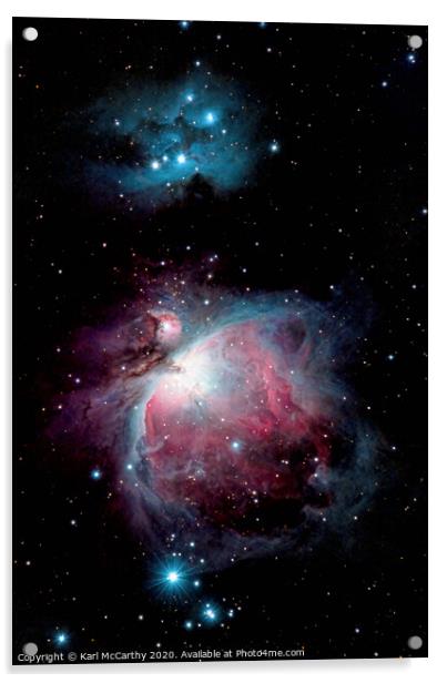 The Orion Nebula (M42) Acrylic by Karl McCarthy