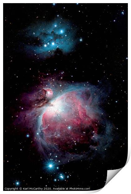 The Orion Nebula (M42) Print by Karl McCarthy