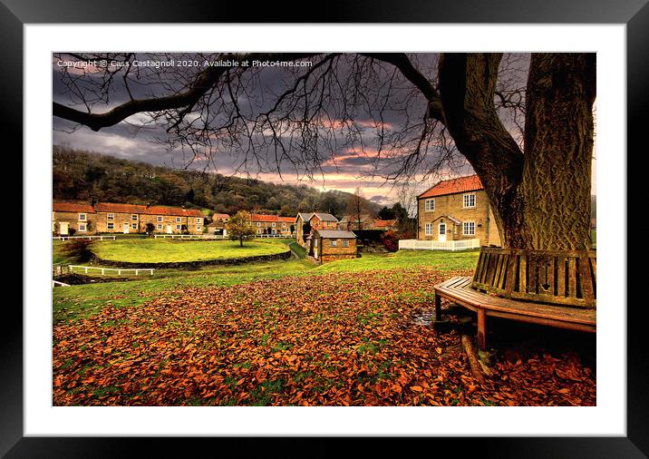 Autumn in Hutton-le-Hole - north Yorkshire Framed Mounted Print by Cass Castagnoli