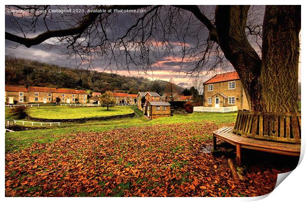 Autumn in Hutton-le-Hole - north Yorkshire Print by Cass Castagnoli