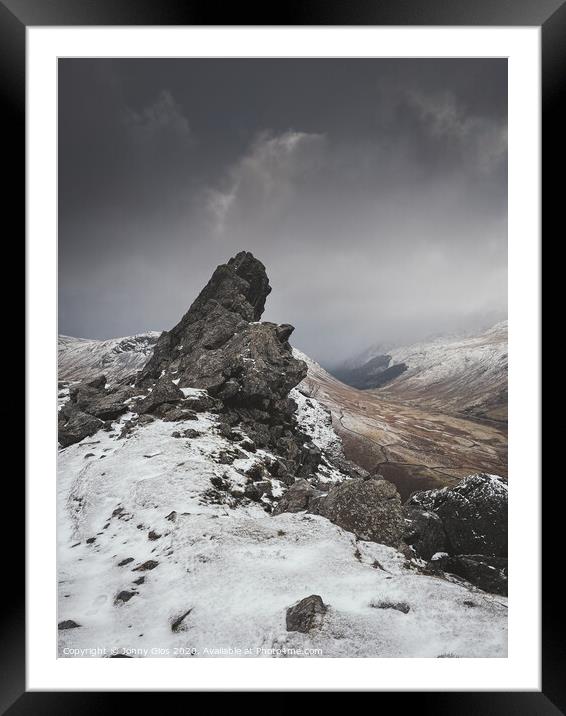 The Tip of Helm Crag  Framed Mounted Print by Jonny Gios