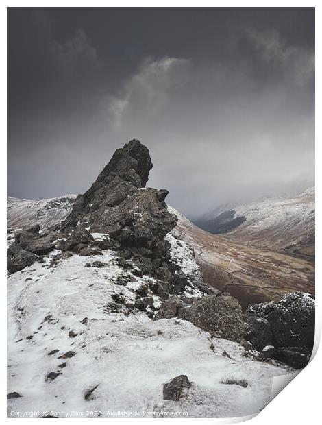 The Tip of Helm Crag  Print by Jonny Gios