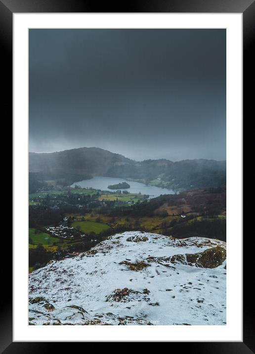 Snow capped summit  Framed Mounted Print by Jonny Gios