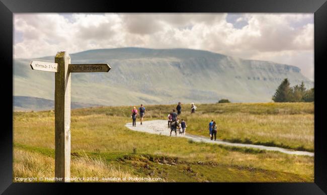 Pen-y-Ghent from Ribblehead Framed Print by Heather Sheldrick