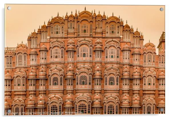 Hawa Mahal Acrylic by Thomas Herzog