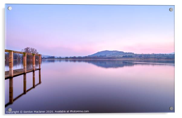Beautiful Sunset Llangorse Lake  Acrylic by Gordon Maclaren