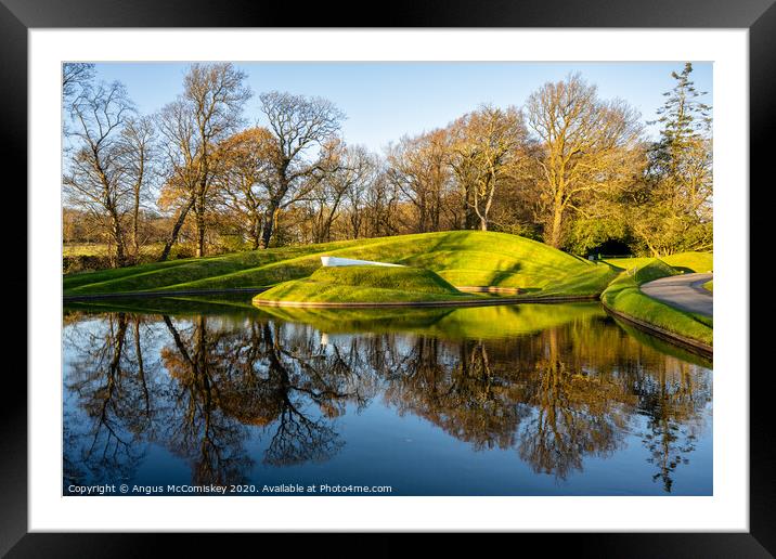 Cells of Life landform Framed Mounted Print by Angus McComiskey