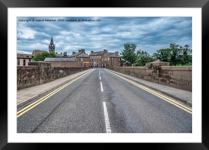 The Road to Annan Framed Mounted Print by Valerie Paterson