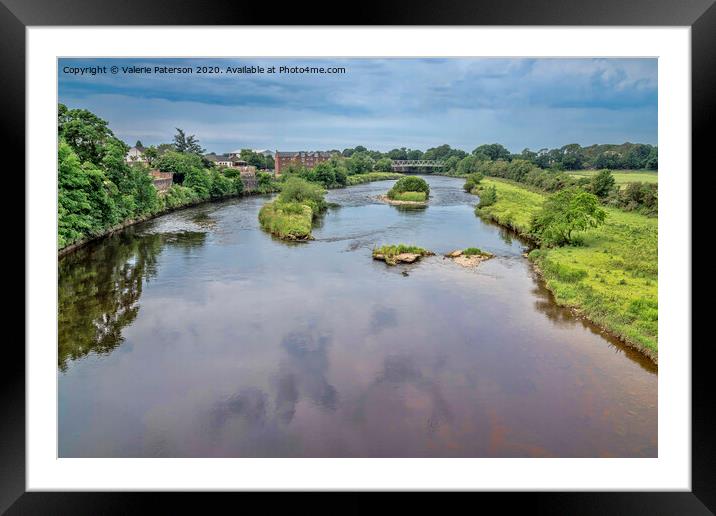 Annan River Framed Mounted Print by Valerie Paterson