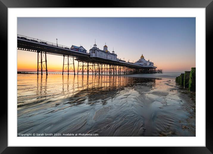 Eastbourne Pier Sunrise Framed Mounted Print by Sarah Smith