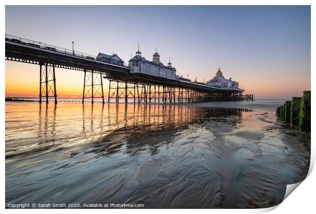 Eastbourne Pier Sunrise Print by Sarah Smith
