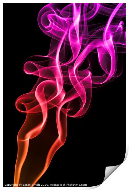 Colourful Smoke Pattern Print by Sarah Smith