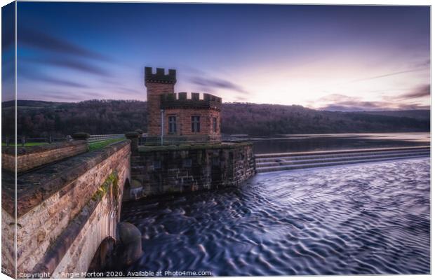 Broomhead Reservoir Canvas Print by Angie Morton