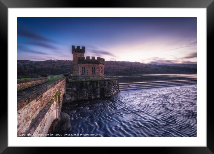 Broomhead Reservoir Framed Mounted Print by Angie Morton