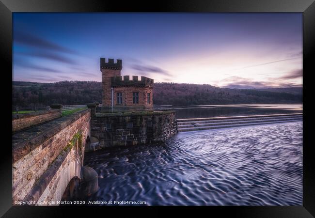 Broomhead Reservoir Framed Print by Angie Morton