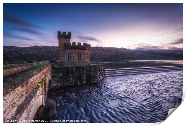 Broomhead Reservoir Print by Angie Morton