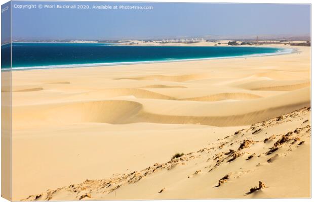 Praia de Chaves Dunes Cape Verde Canvas Print by Pearl Bucknall