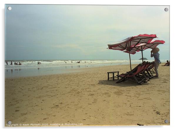 Vung Tau Beach, Vietnam  Acrylic by Kevin Plunkett