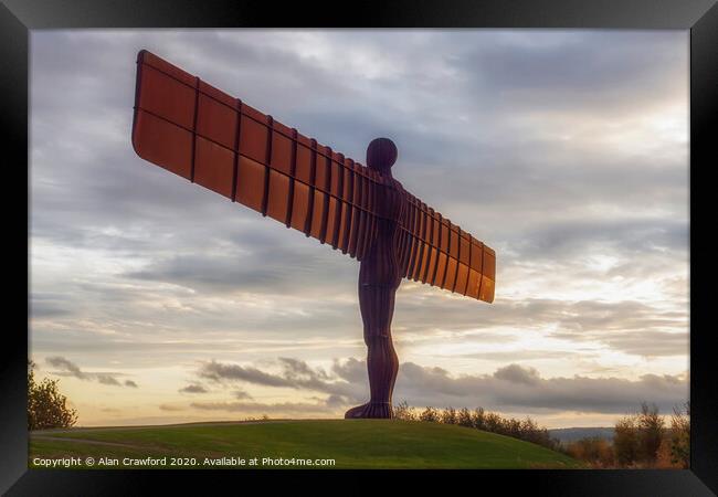 Angel of the North Framed Print by Alan Crawford