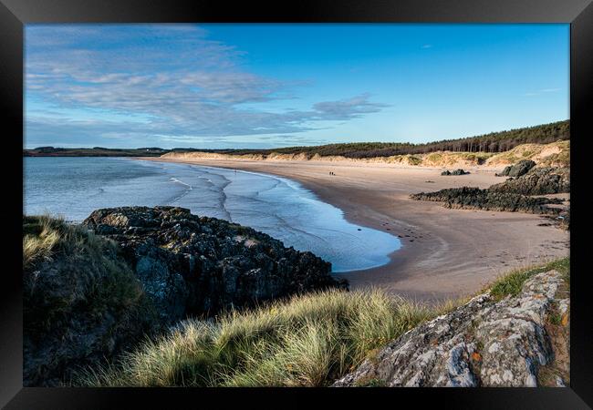 Serene sunset stroll at Llanddwyn Framed Print by Wendy Williams CPAGB