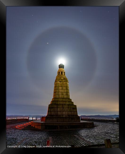 22 Degree Halo  & Dundee Law Hill Framed Print by Craig Doogan