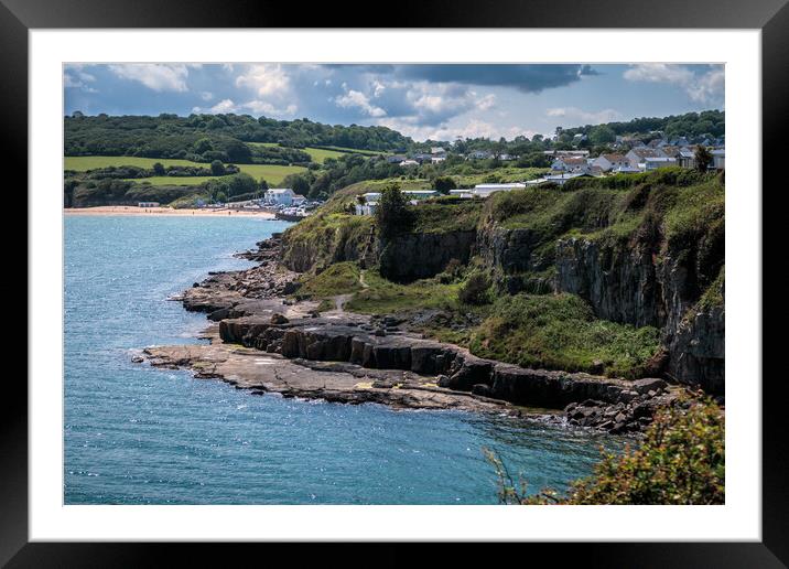 Beautiful Benllech Beach Framed Mounted Print by Wendy Williams CPAGB