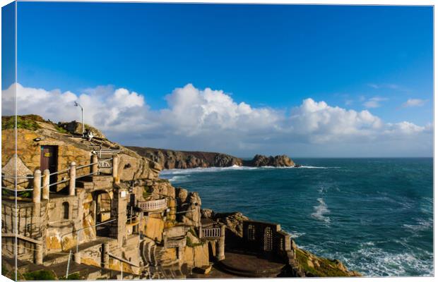 The Minack Theatre Porthcurno Canvas Print by David Wilkins