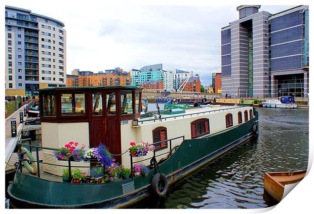 Clarence Dock, Leeds Print by Jacqui Kilcoyne